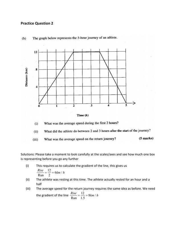 Distance Time and Velocity Time Graphs - CSEC Math Tutor